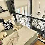 Modern High Ceiling Loft With Terrace Apartment, Prague